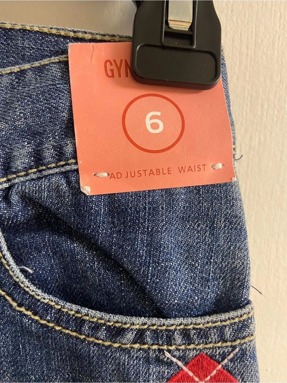 Gymboree Girls Jeans Flare Leg Embroidered Size 6 NWT